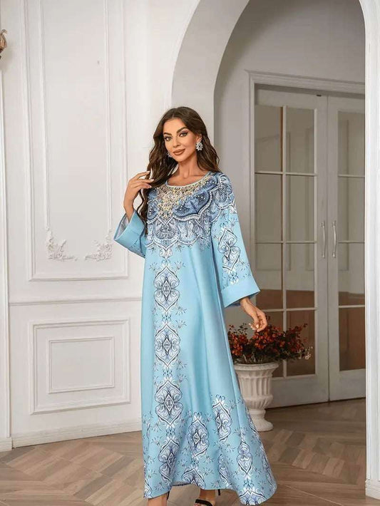 Printed Lace Abaya 4 printed-lace-abaya-2196846