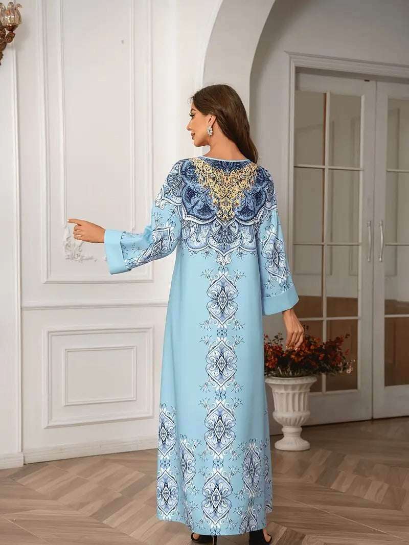 Printed Lace Abaya 4 printed-lace-abaya-8327931
