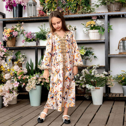 Printed Robe Mother And Daughter Abaya 0 printed-robe-mother-and-daughter-abaya-4548210