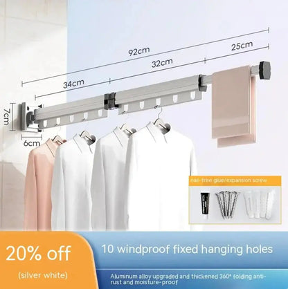 Retractable Aluminum Suction Cup Clothes Hanger retractable-aluminum-suction-cup-clothes-hangerfabaya-uk-9326393