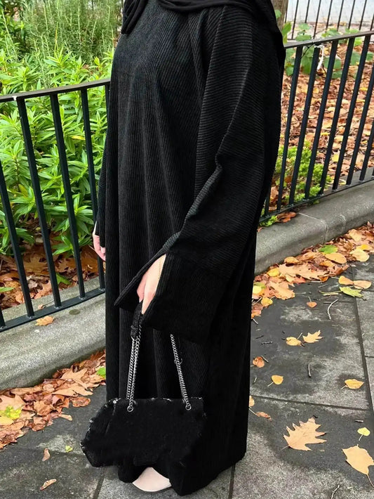 Winter Abaya Dress - Loose Fit 2025-muslim-winter-abaya-dress-loose-fit-6784633