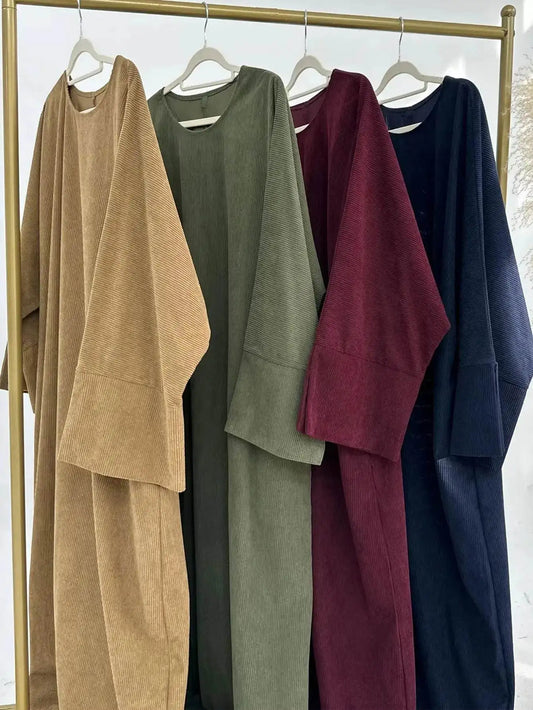 Winter Abaya Dress - Loose Fit 2025-muslim-winter-abaya-dress-loose-fit-8773194