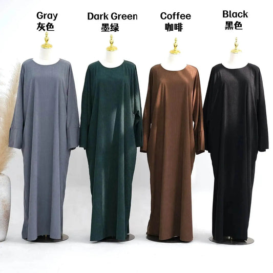 Winter Abaya Dress - Loose Fit 2025-muslim-winter-abaya-dress-loose-fit-7237288