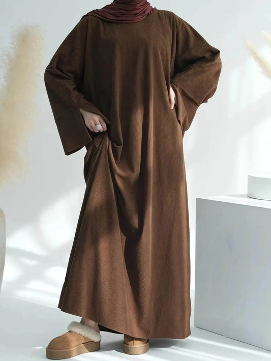 Winter Abaya Dress - Loose Fit 2025-muslim-winter-abaya-dress-loose-fit-3319871