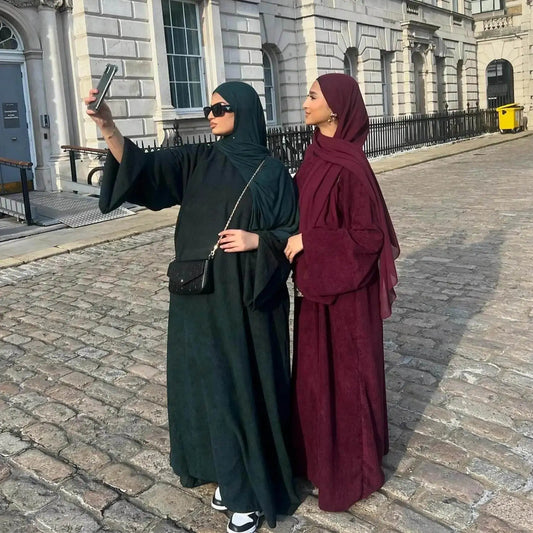 Winter Abaya Dress - Loose Fit 2025-muslim-winter-abaya-dress-loose-fit-3095685