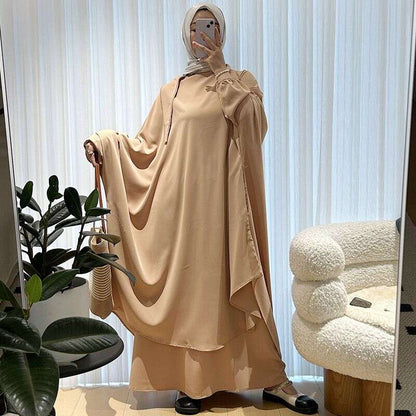 Women's Clothing Long Skirt Abaya Middle Eastern Women's Suit Large Size Dress - Fabaya UK Women's Clothing Long Skirt Abaya Middle Eastern Women's Suit Large Size Dress 1924667101068218368