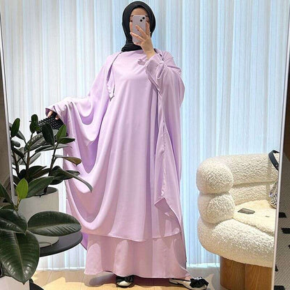 Women's Clothing Long Skirt Abaya Middle Eastern Women's Suit Large Size Dress - Fabaya UK Women's Clothing Long Skirt Abaya Middle Eastern Women's Suit Large Size Dress 1924667113839874048
