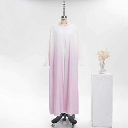 Women's Clothing Middle Eastern Women's Clothing Abaya Gradient Color Muslim Robe Women's Long Skirt - Fabaya UK Women's Clothing Middle Eastern Women's Clothing Abaya Gradient Color Muslim Robe Women's Long Skirt 1924653645468356608