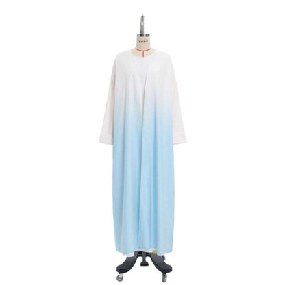 Women's Clothing Middle Eastern Women's Clothing Abaya Gradient Color Muslim Robe Women's Long Skirt - Fabaya UK Women's Clothing Middle Eastern Women's Clothing Abaya Gradient Color Muslim Robe Women's Long Skirt 1924653642175827968