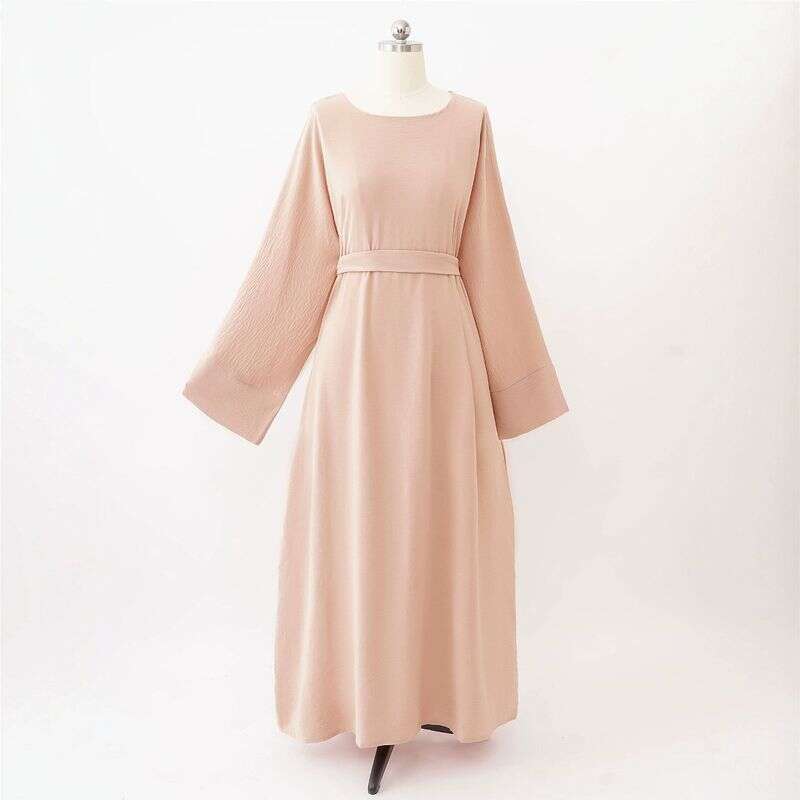 Women's Clothing New Style Solid Color Cuffs Slit Middle Eastern Muslim Clothing Long Skirt Fashionable And Elegant Blouse Dress Robe - Fabaya UK Women's Clothing New Style Solid Color Cuffs Slit Middle Eastern Muslim Clothing Long Skirt Fashionable And Elegant Blouse Dress Robe 1924664133824630784